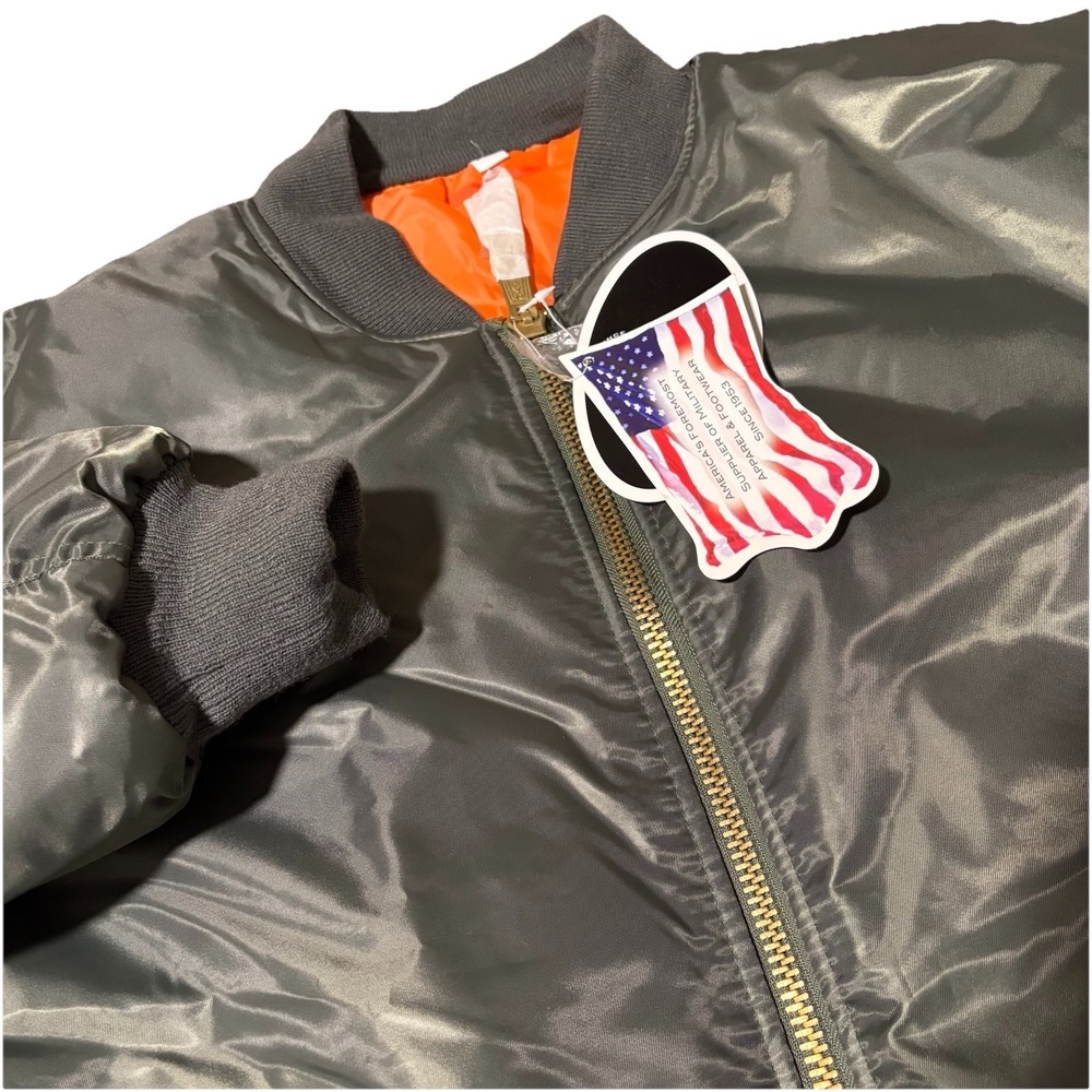 Rothco MA-1 Flight Jacket Mens 2XL Sage Green Bomber Military 7333 NEW
